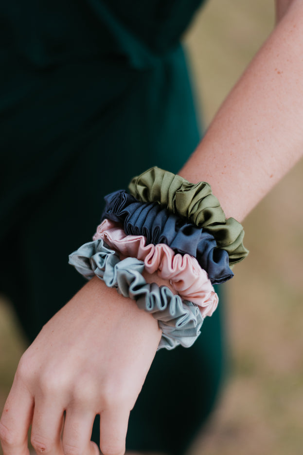 Satin Scrunchies (Pack of 4)