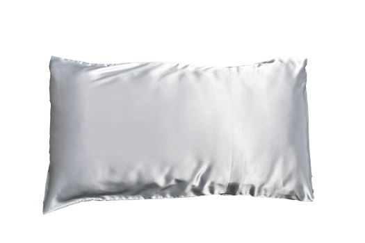 Satin Pillowcase in Light Silver